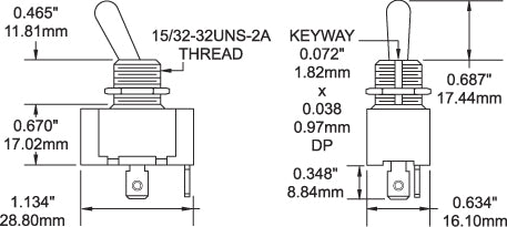 Blue SEA Provide High Ampere Switching Multi Purpose Switch 4153-BSS - WD Togglespst -OFF-ON