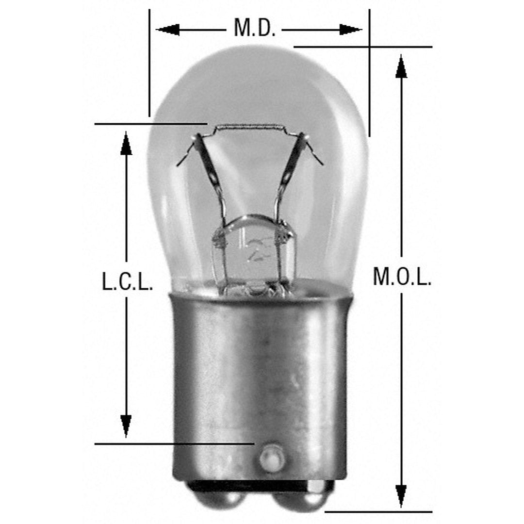 Wagner No Supplier Warranty Courtesy Light Bulb BP1004LL - Miniature Lamp Long Life