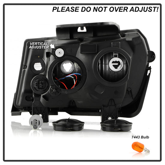 Spyder 9052989 Headlight Assembly - Black