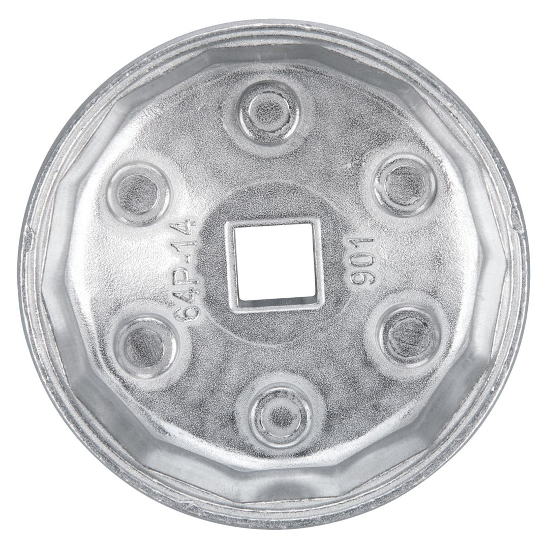 Perform Tool Square Drive Head Type Oil Filter Wrench C28128 - 64MM Cap