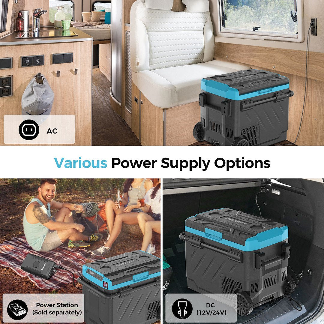 Renogy CFC-Free Excellent Heat Insulation Refrigerator DCCR50L-G1-US - 53 Quart Portable