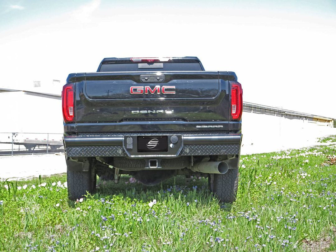 Steelcraft Accommodates Parking Sensors Bumper HD20490 - Black HD Rear Replacements