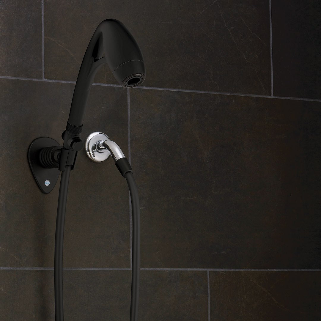 ETL Limited Lifetime Warranty Shower Head 26274 - Black Bodyspa RV Kit Mtt 1.8