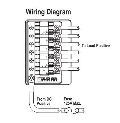 Blue SEA CSA Approved Fuse Block 5018-BSS - 3AG 6Circuit