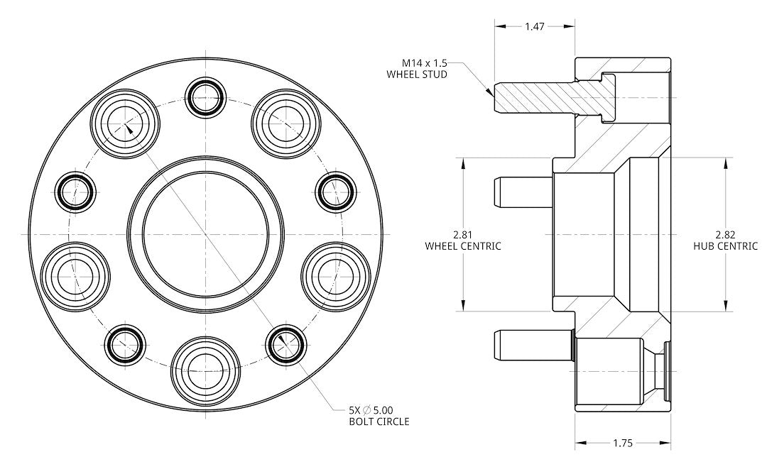 Spidertrax Limited Lifetime Warranty Wheel Spacer WHS024K - Jeep 1-3 TH