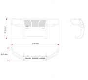 Black Horse Patent Approved Grille Guard RU-Tota05-B-PLFR - Black Rugged HD Kit