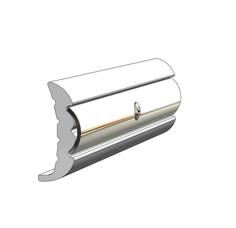 Taco Metals Requires Heat For Radius Forming Boat Rub Rail V21-9659WHC20D - White Rigid Frosty 20