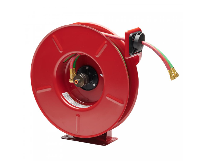 Reelcraft SA Independent Dual Swivel Body Hose Reel TW7450 Olpt - 50 Oxygen Fuel Gas