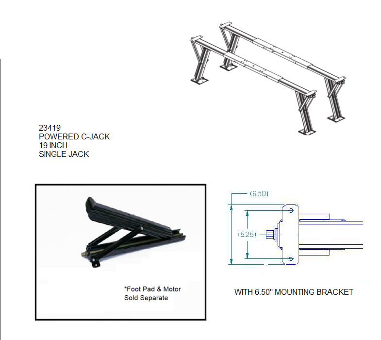 BAL Norco Quick And Easy Operation Trailer Stabilizer Jack Stand 23419 - Leg