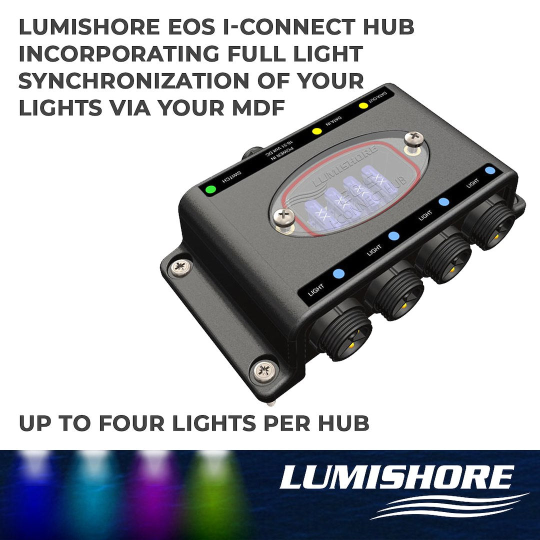 Lumishore US Built In Switching Power Relay Light Control Module 010-04357-00 - Eos I-Connect Hub Junction Box Inc