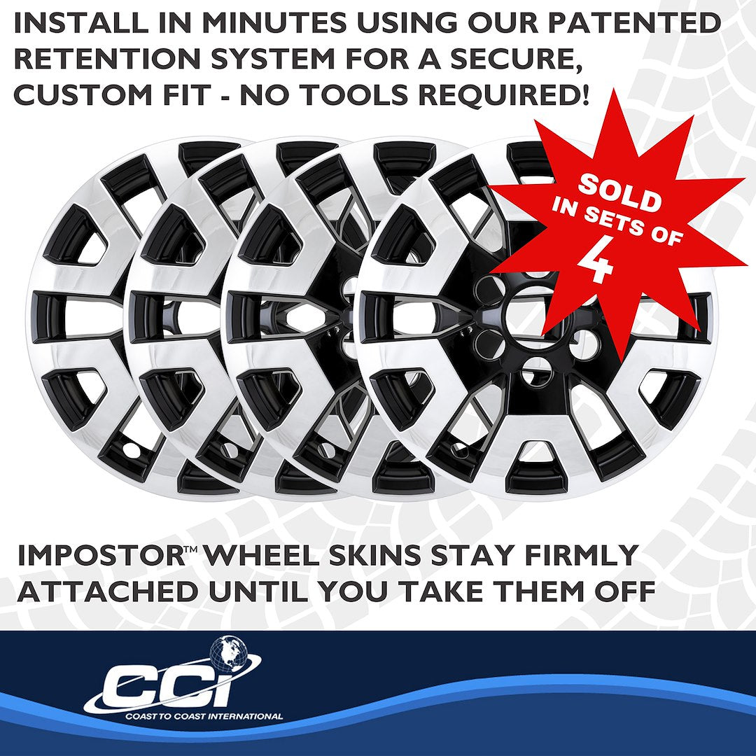 Coast2Coast Limited Lifetime Warranty Wheel Skin IMP524XCB - Chrome Black Imp 24-25 Tacoma SR5 17