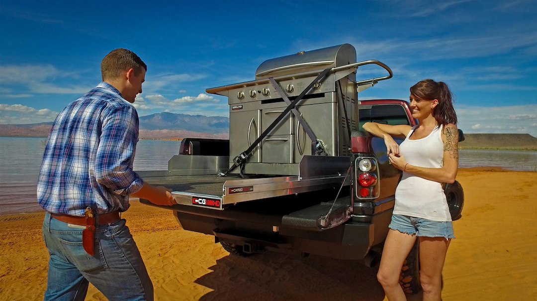 Cargoglide Designed For Durability Bed Slide Side Rail Kit CGHS-48-A - Highsides 48 Xcab