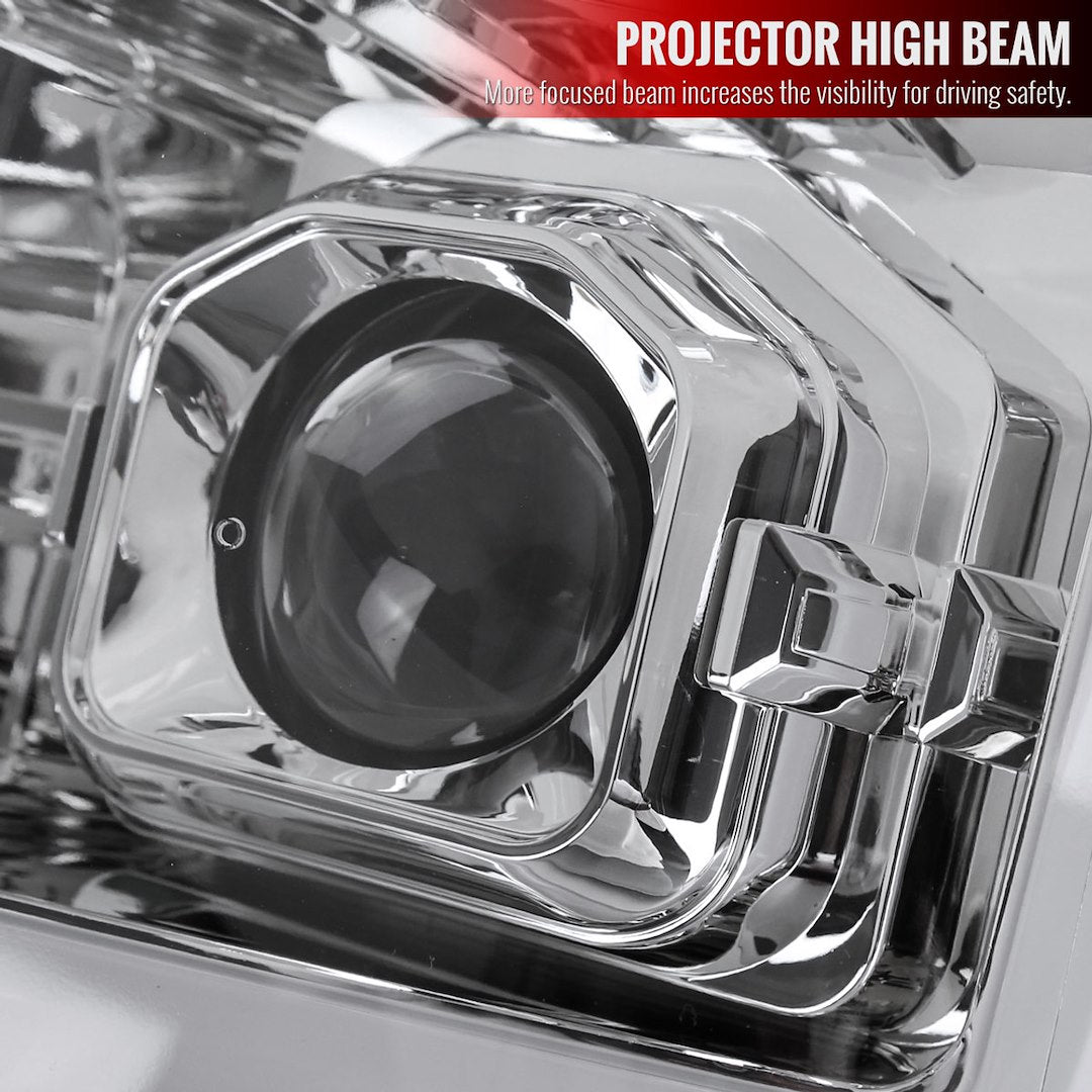 Spec-D Tunin Integrated LED C-Bar Headlight Assembly 2LHP-F25011-SQ-RS - Projector Headlights Sequentia