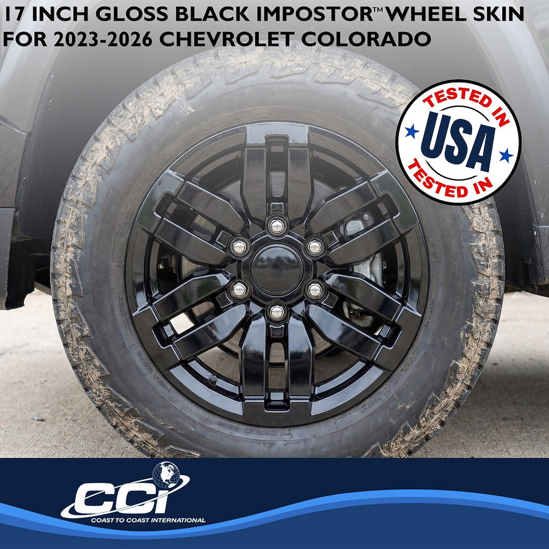 Coast2Coast Limited Lifetime Warranty Wheel Skin IMP520Black - Imp 23-26 Colorado 17 BK Dbl Spk IMP520BLK