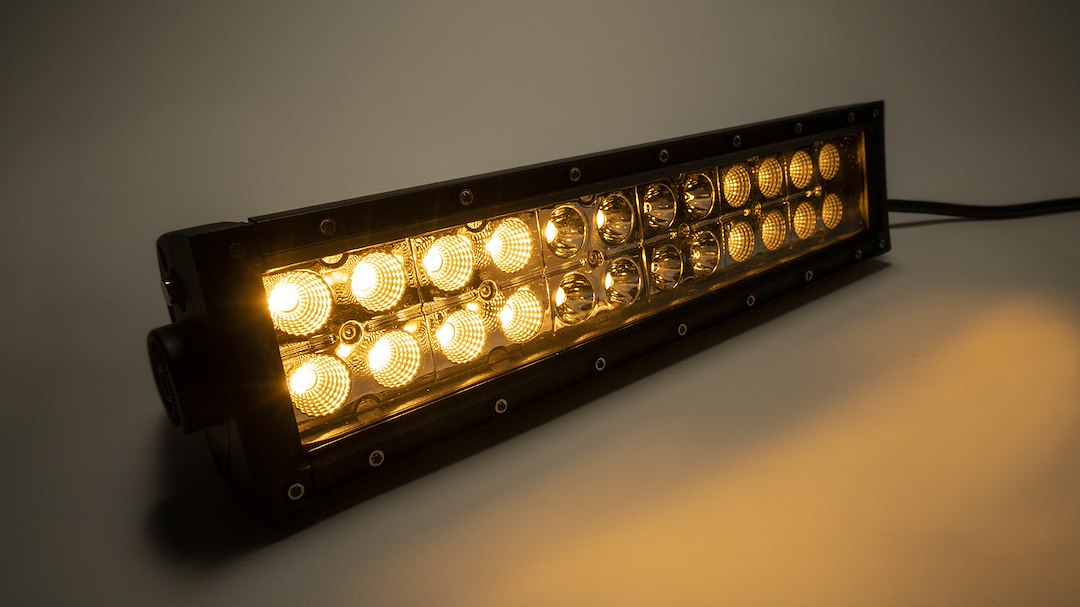 Southern TRU Moisture Breather Technology Light Bar 77015 - White 12 Amber Led Dbl