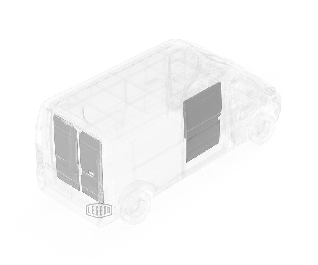 Legend Fleet Precision Cut Van Wall Liner 603-114-2613.LR - Gray Duratherm Door