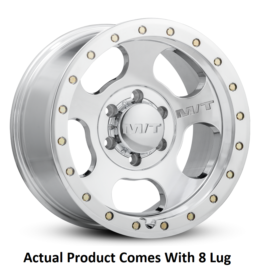 M.T. Wheel Modern Low Profile Cap Design 274650 - 17X9 8X170 MT Canyon Pro Polished