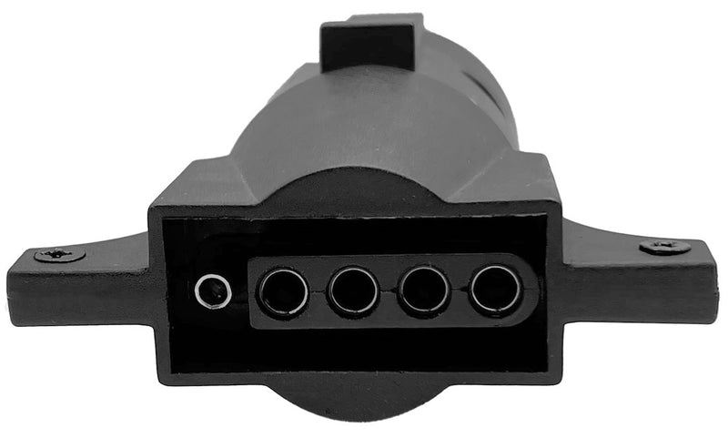 RV Designer Limited Lifetime Warranty Trailer Wiring Connector Adapter TC507 - 7-WAY 5-WAY Flat