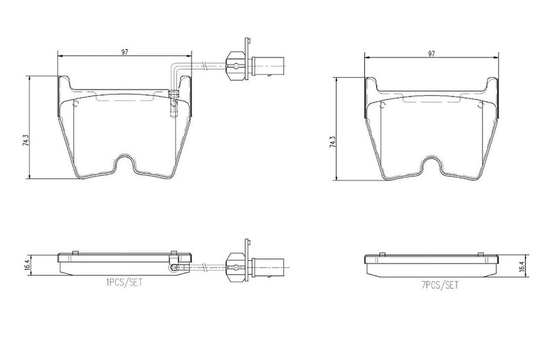 Brembo P85138N Brake Pad