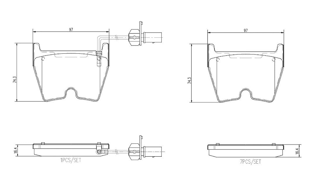 Brembo P85138N Brake Pad