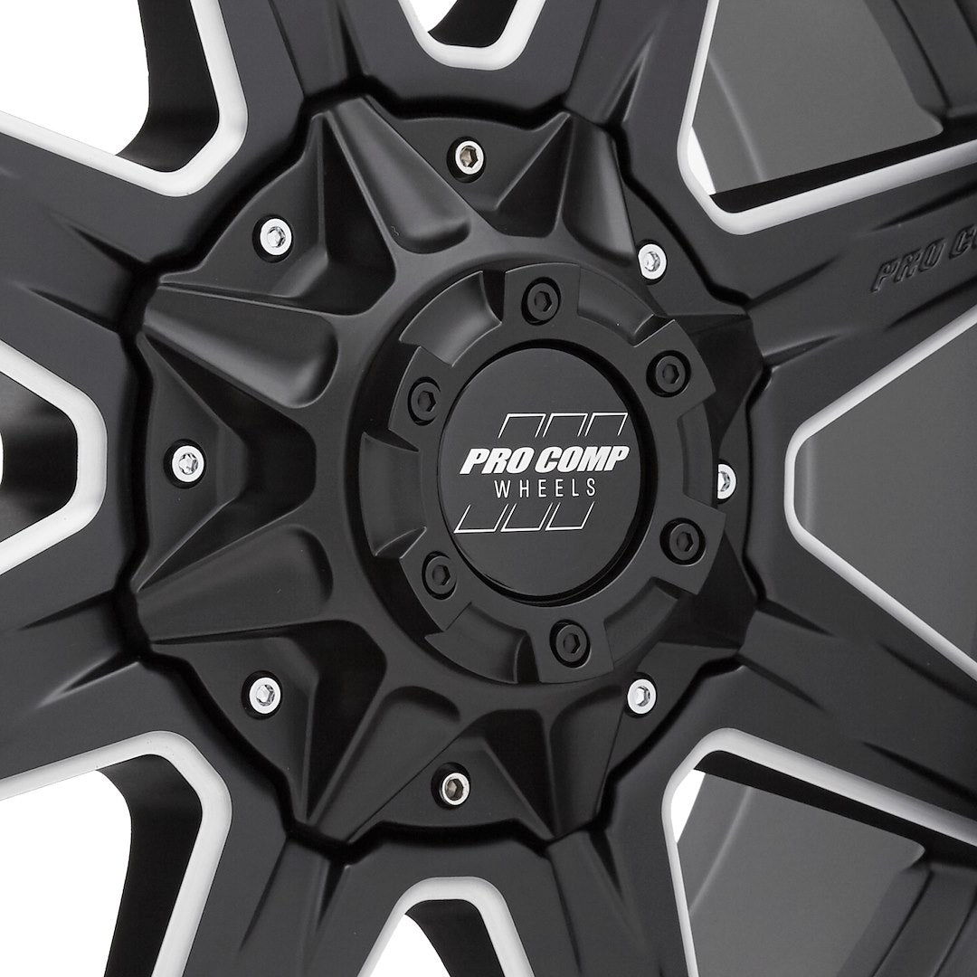 Wheel Pros Compatible With TPMS 5148-295550 - Black 20X9.5 5X150 5BSMM Satin Mld