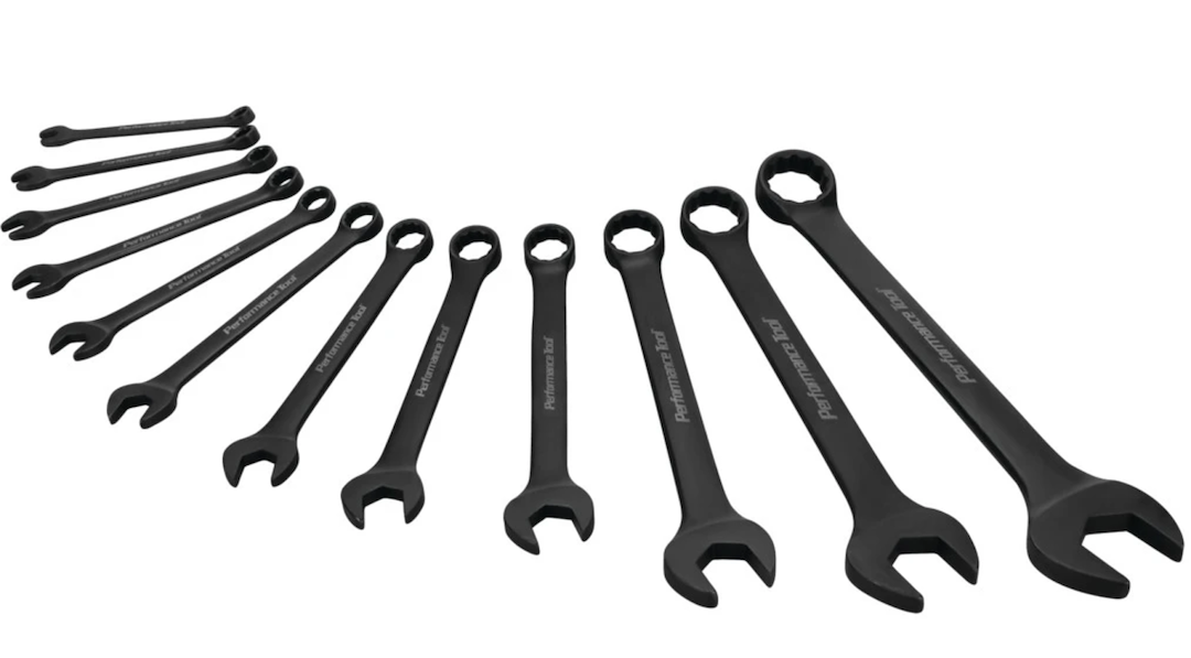 Perform Tool Limited Lifetime Warranty Wrench W1078 - Black 12 PC. Sae Combination