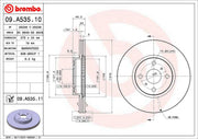 Brembo Components Not Hazardous To Health Brake Rotor 09A53511C02 - Disc