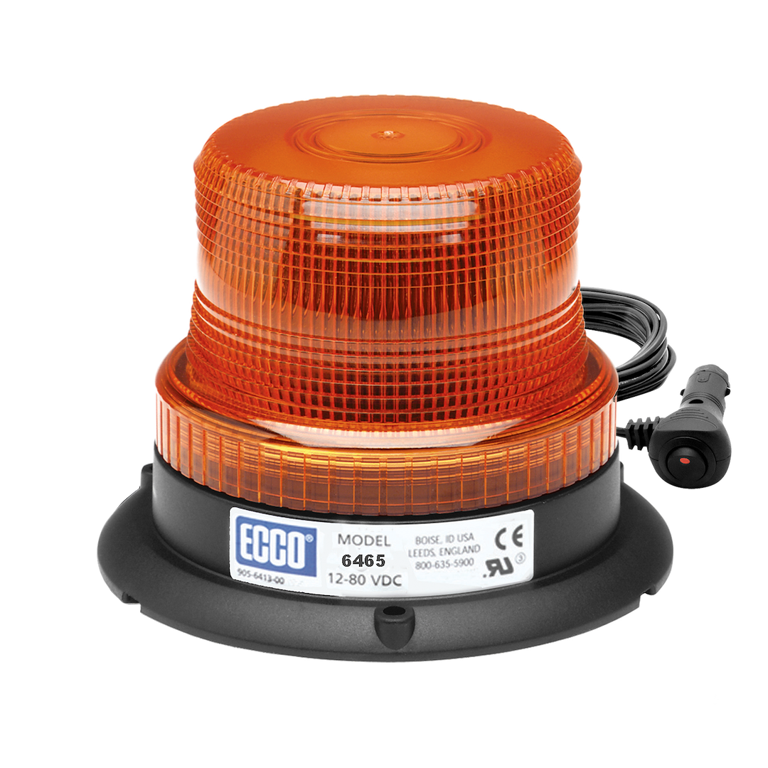 Ecco Elect Cost Effective Warning Light 6465A-MG - Led Beacon Low Profile