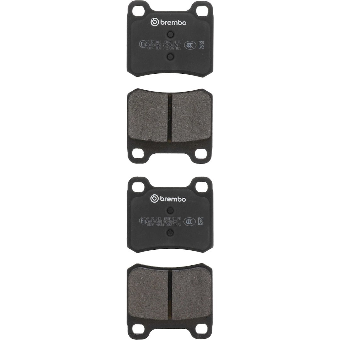 Brembo Premium Low-Met OE Equivalent Pad Brake Pad P50013 - Disc Set