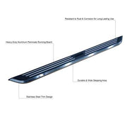 Black Horse Full Length Wheel-To-Wheel Fit Running Board PIH1885 - Pinnacle Boards