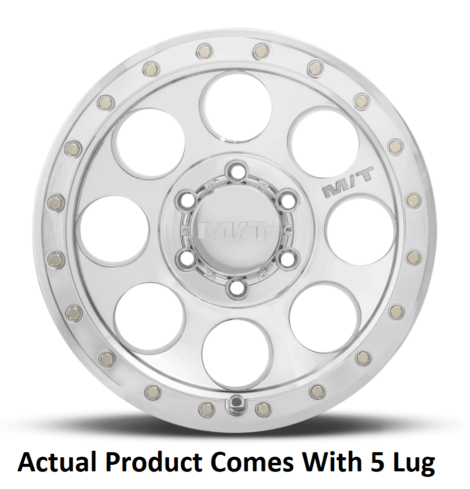 M.T. Wheel Modern Low Profile Cap Design 274587 - 20X9 5X5 MT Classic Pro Polished