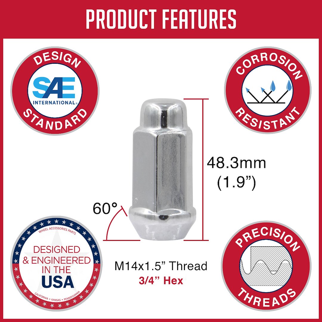 Revolution 70K648 Lug Nut