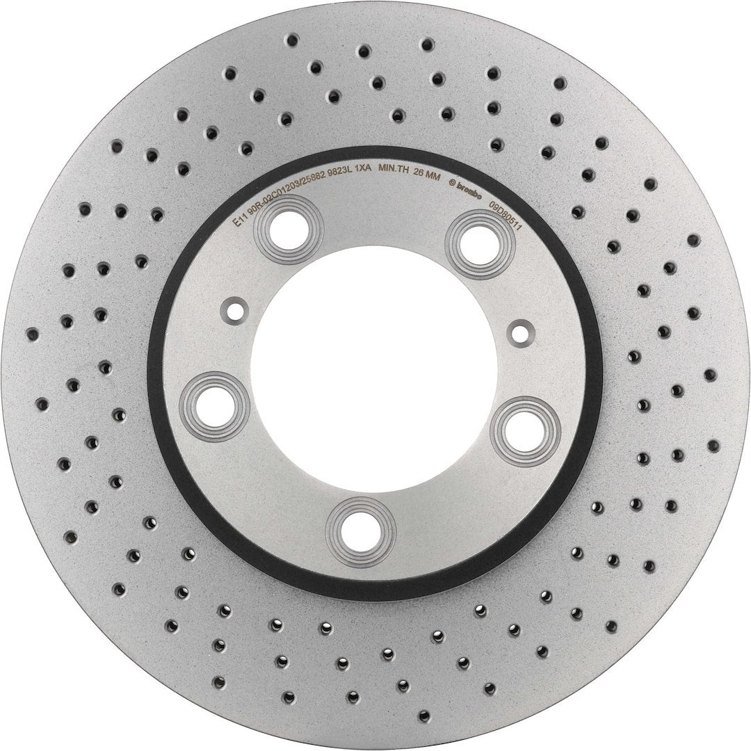 Brembo Rust-Resistant Coating Brake Rotor 09D80511C02 - Disc