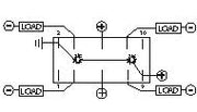 Sierramarine Fit Industry Standard Panel Cutout Multi Purpose Switch RK40660B - Blue Rocker Halo Dpst Halo