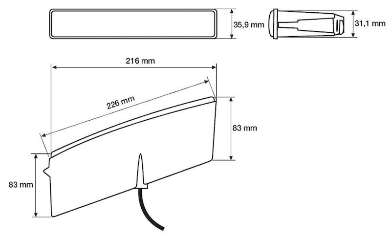 Hella Stable Plastic Housing Daytime Running Light - LED 010043801 - Lamp Kit Drl Universa