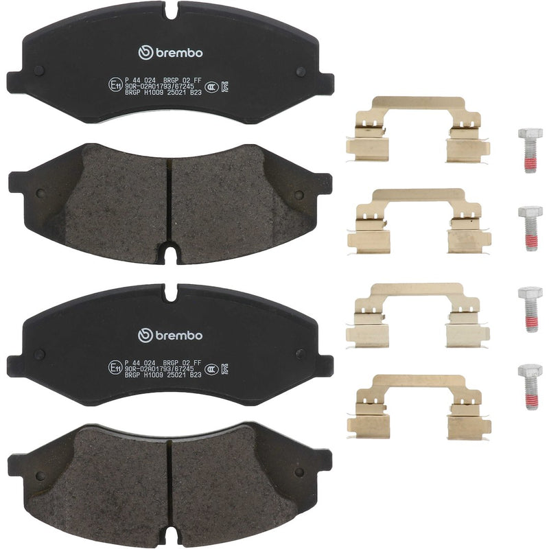 Brembo Premium Low-Met OE Equivalent Pad Brake Pad P44024 - Disc Set