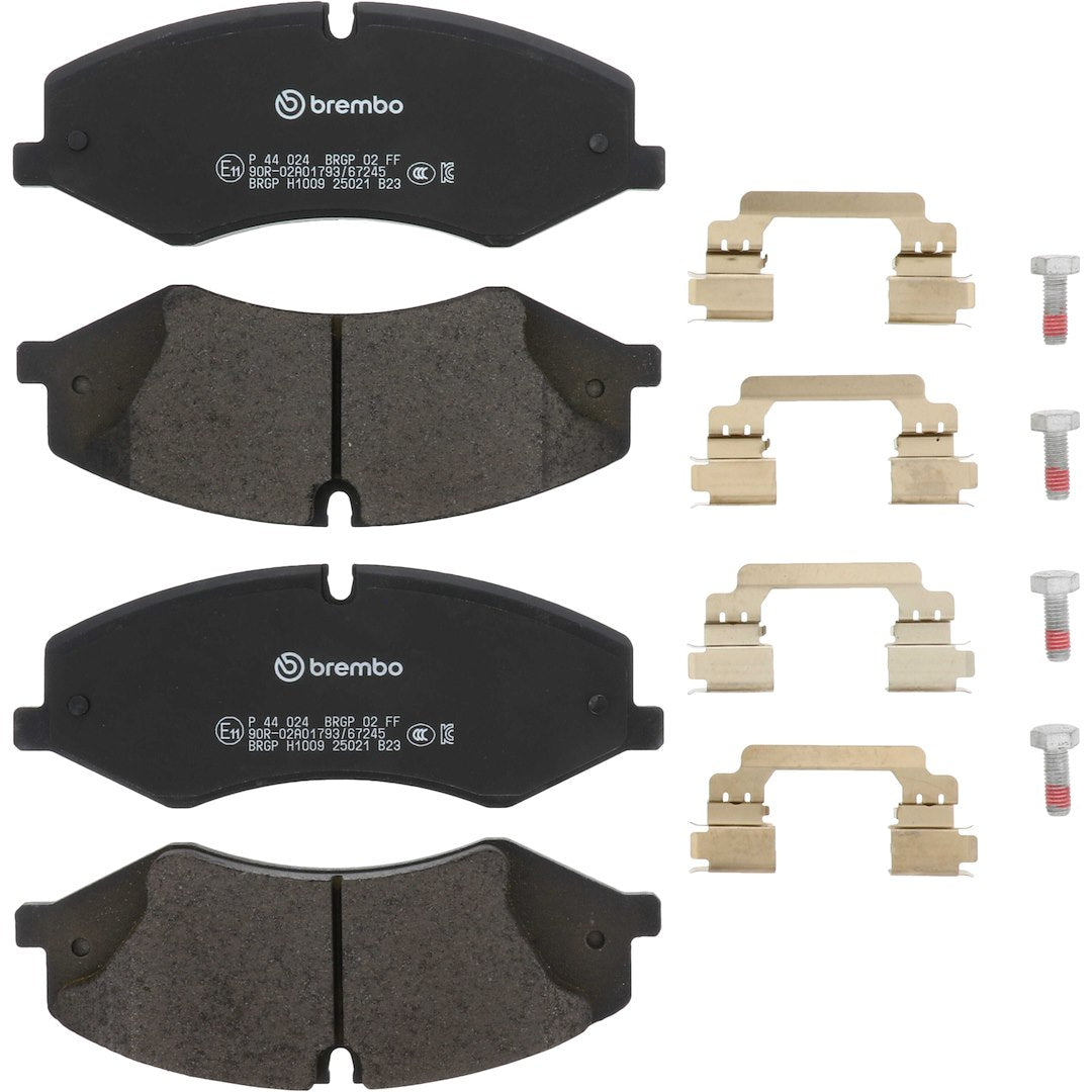 Brembo Premium Low-Met OE Equivalent Pad Brake Pad P44024 - Disc Set