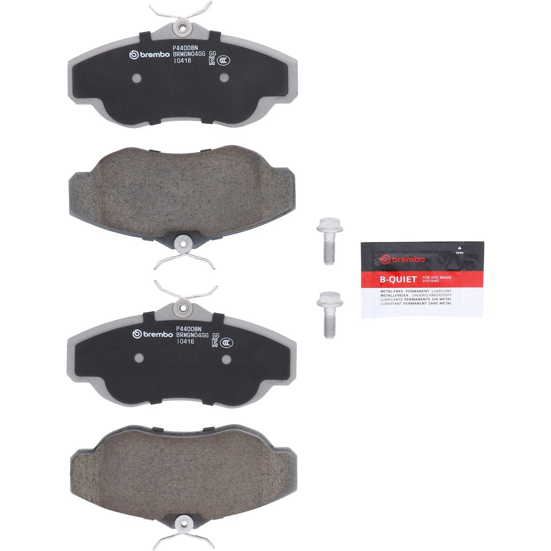Brembo Premium Low-Met OE Equivalent Pad Brake Pad P44008N - Disc Set