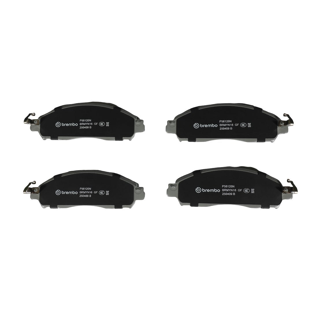Brembo Premium Low-Met OE Equivalent Pad Brake Pad P56120N - Disc Set