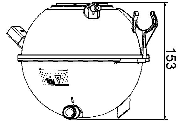 Clevite 77 Excellent Price Performance Ratio Coolant Reservoir CRT 19 000S - Expansion Tank