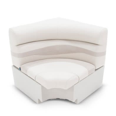Taylor Made Premium Marine Grade Vinyl Boat Seat 433066 - Gray Lci 32X32 SQ Corner