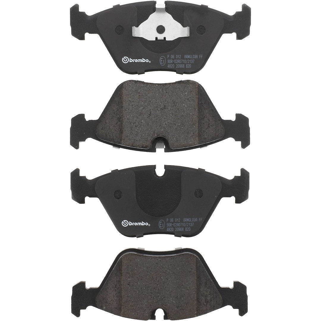 Brembo Premium Low-Met OE Equivalent Pad Brake Pad P06012 - Disc Set