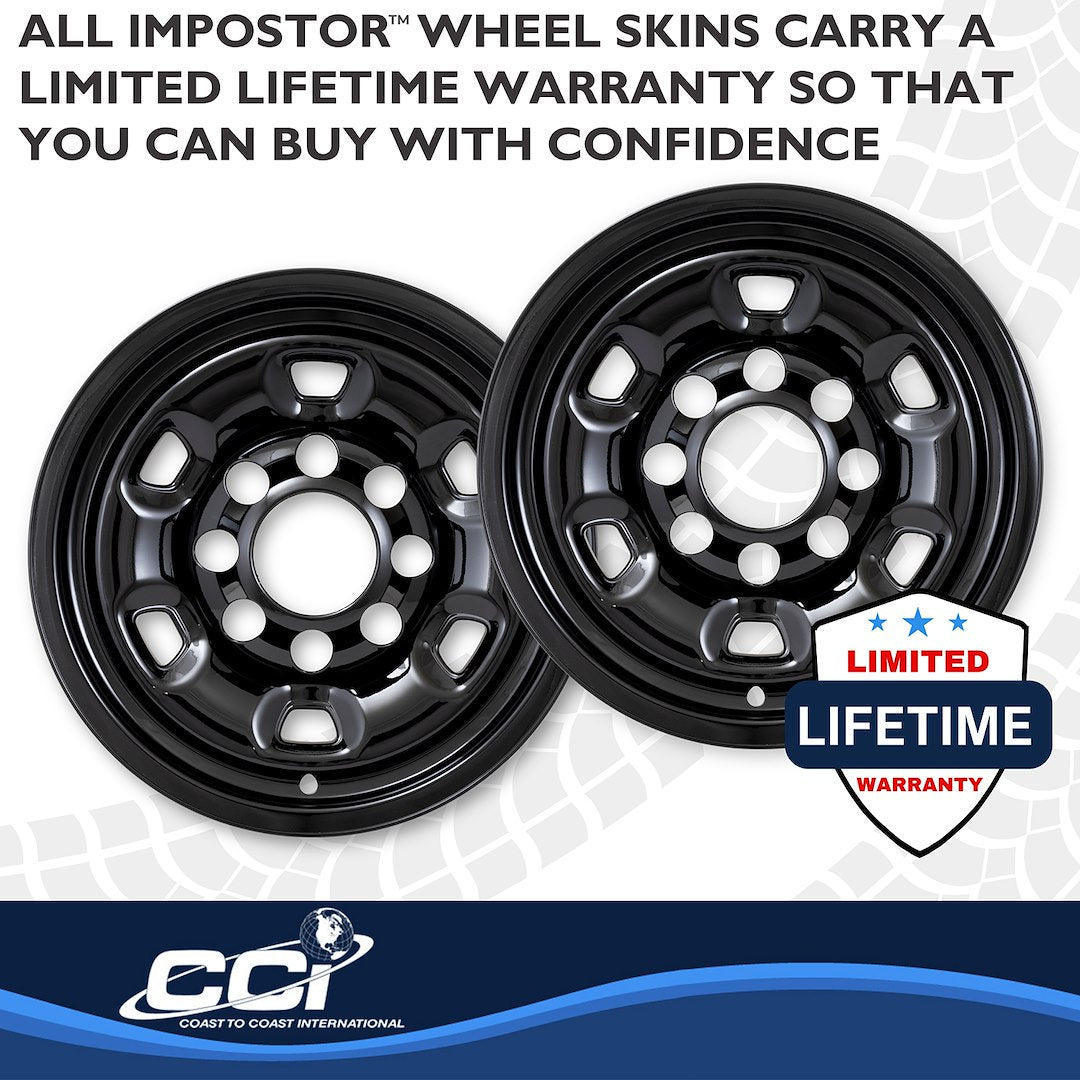 Coast2Coast Limited Lifetime Warranty Wheel Skin IMP94Black - Black WS 14-25 Ram 2500 Hole 17 IMP94BLK