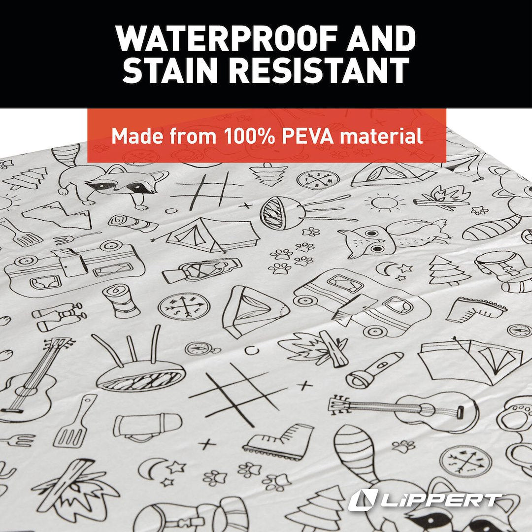 Lippert Comp Waterproof And Stain Resistant Tablecloth 2023051696 - Elastic Vinyl WI