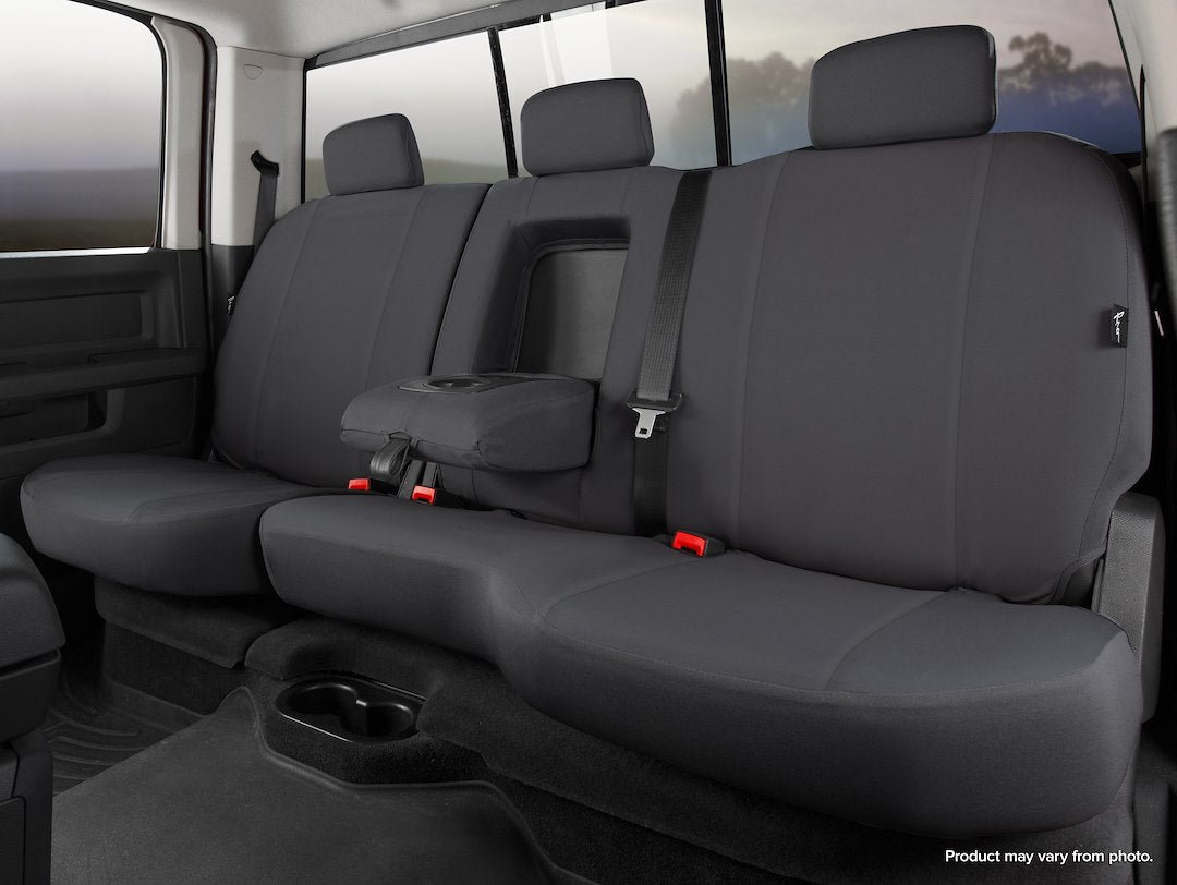 FIA Reinforced Double Stitching Seat Cover DT72-80 Black - Dura-Tech Pro Rear 60 40 Split