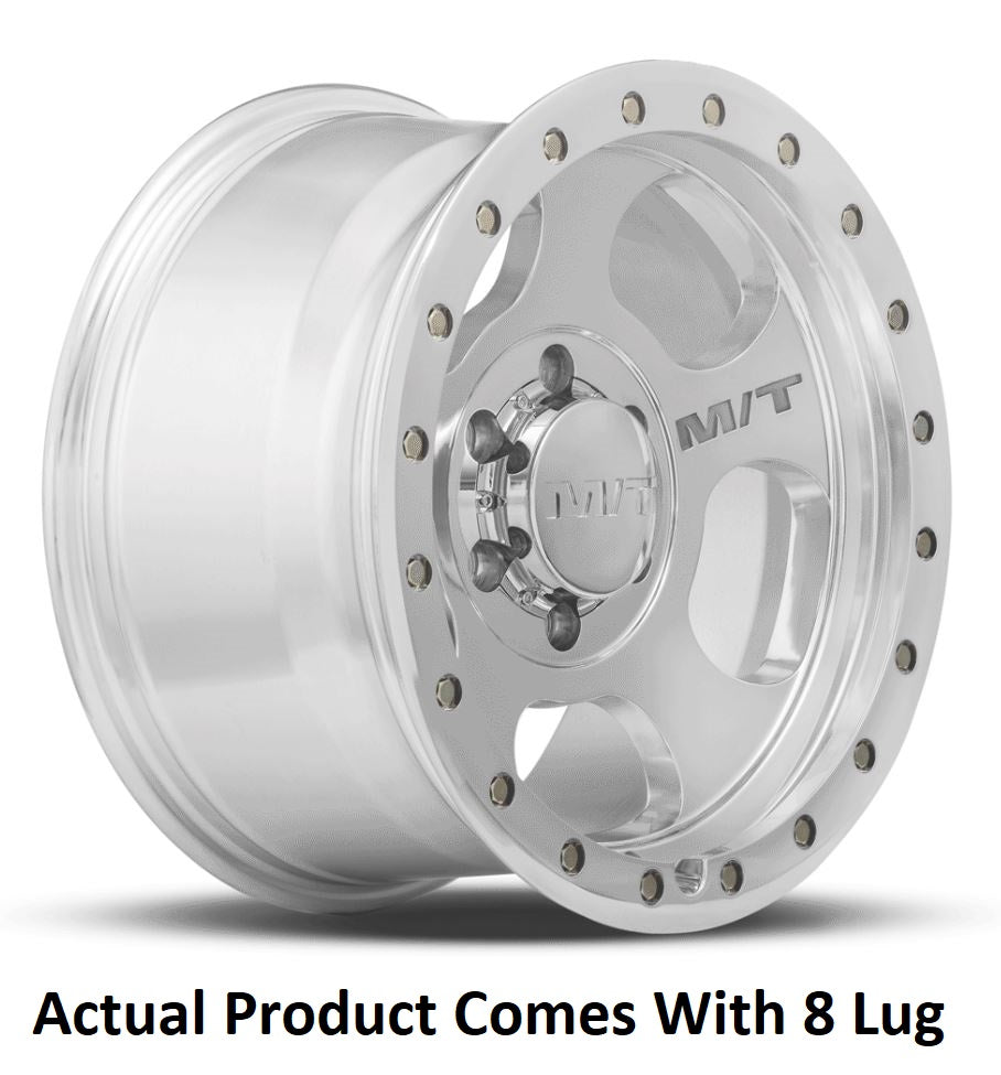 M.T. Wheel Modern Low Profile Cap Design 274649 - 17X9 8X6.5 MT Canyon Pro Polished
