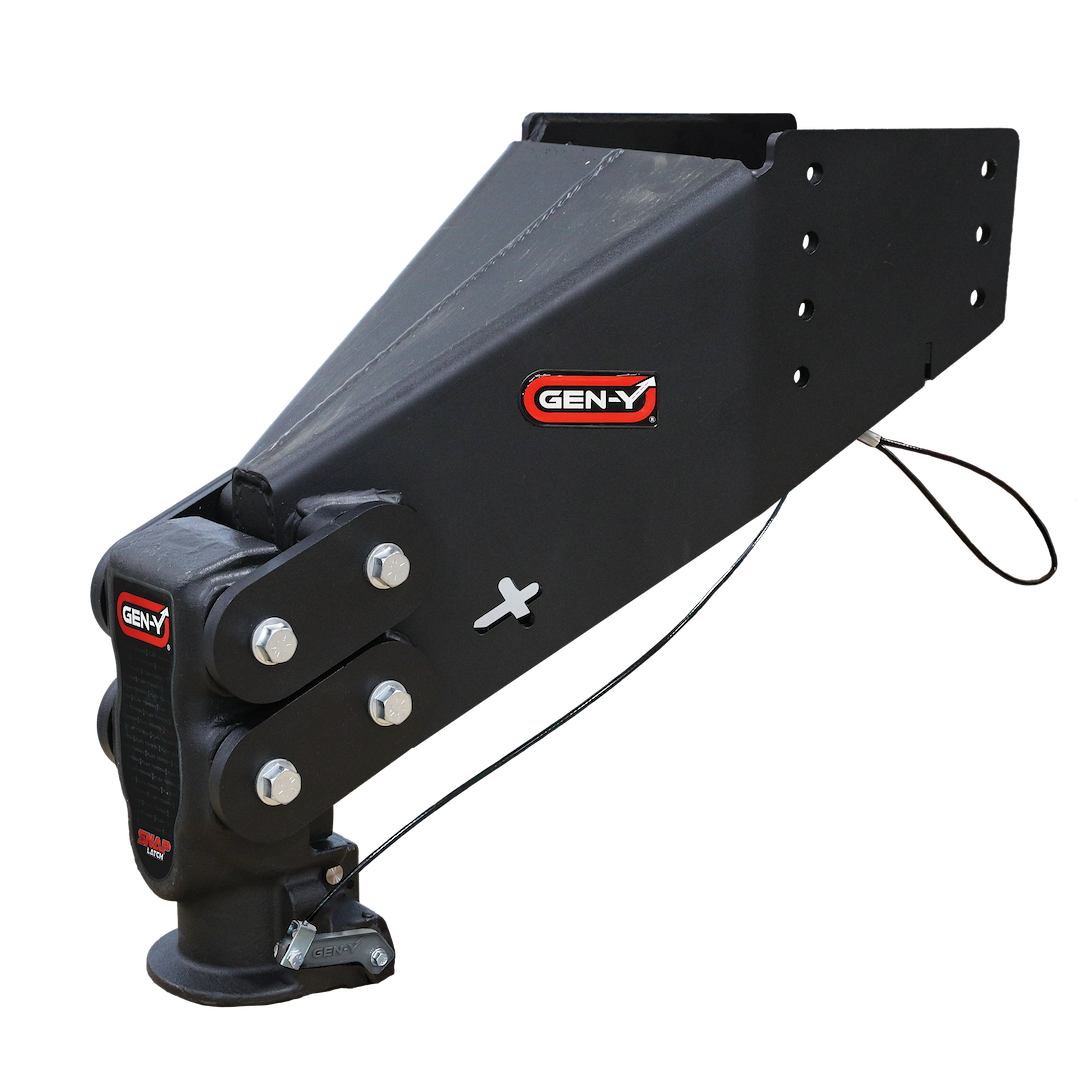 GEN-Y Hitch Precision Milled And Drilled Gooseneck Trailer Coupler GH-8056AL-BRK-BK - Auto Latch Executive Torsion-Flex