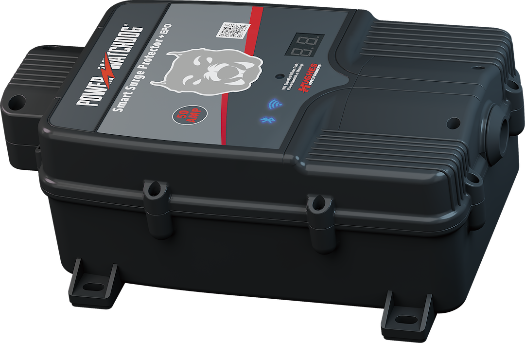 Hughes Auto Limited Lifetime Warranty Surge Protector PWD50Epohw - 50 Amp Spike Power Watchdog Epo Wif