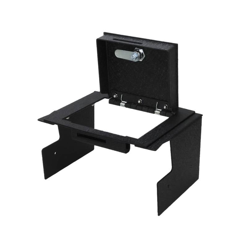 Black Horse Welded Tab And Notch Seams Console Security Insert Astt24 - 2024-2024 Toyota Tacomablack