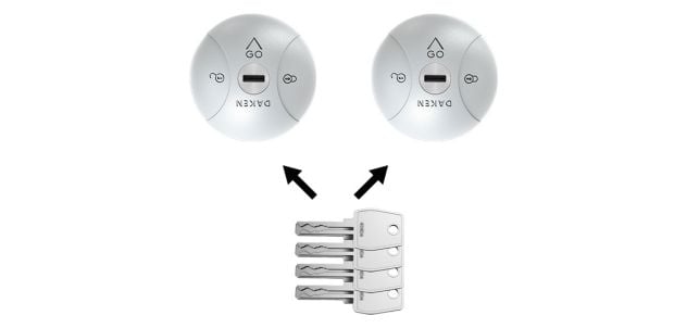 Holman Resistant To All Weather Conditions Puck Lock Kit 84001 - Gray Saturn GO PC